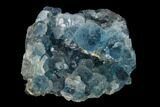 Stepped Blue Fluorite Crystal Cluster - China #138079-1